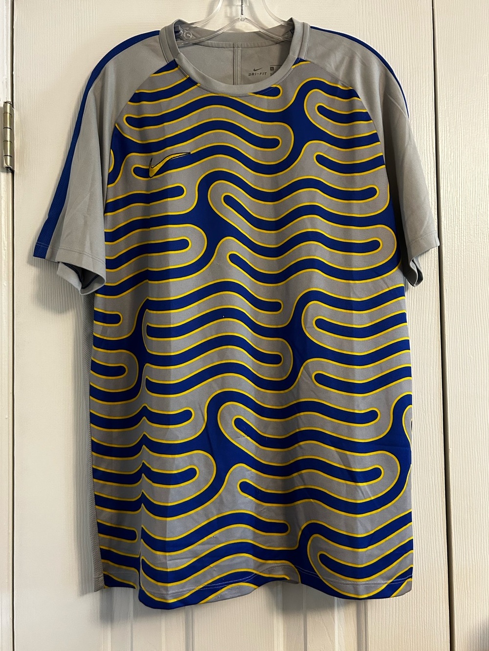 Blue, Grey, & Yellow Nike Athletic Shirt